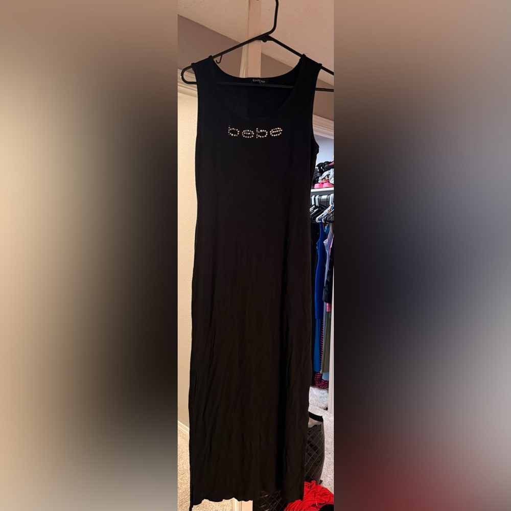 bebe Black Maxi Skirt